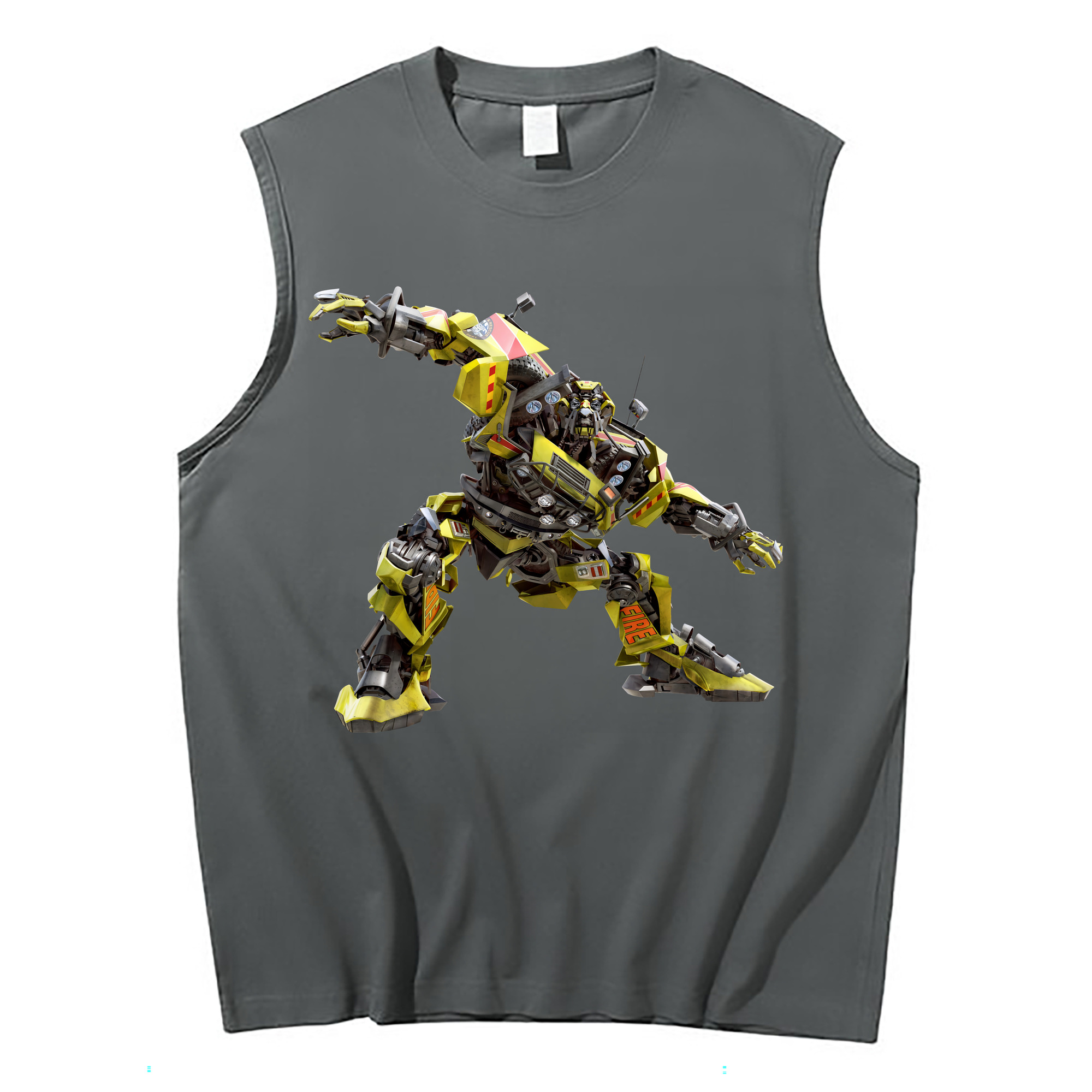 （画像用） Transformers トランスフォーマー コットン100％タンクトップ（フロントプリント）